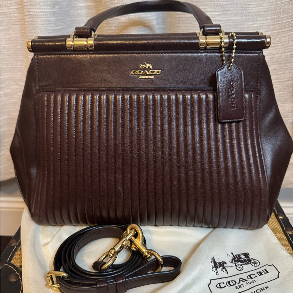 Coach Brown Leather Handbag